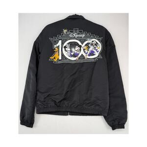 Disney 100 Year Windbreaker Jacket Mickey & Friends Full Zip Lined Adult S